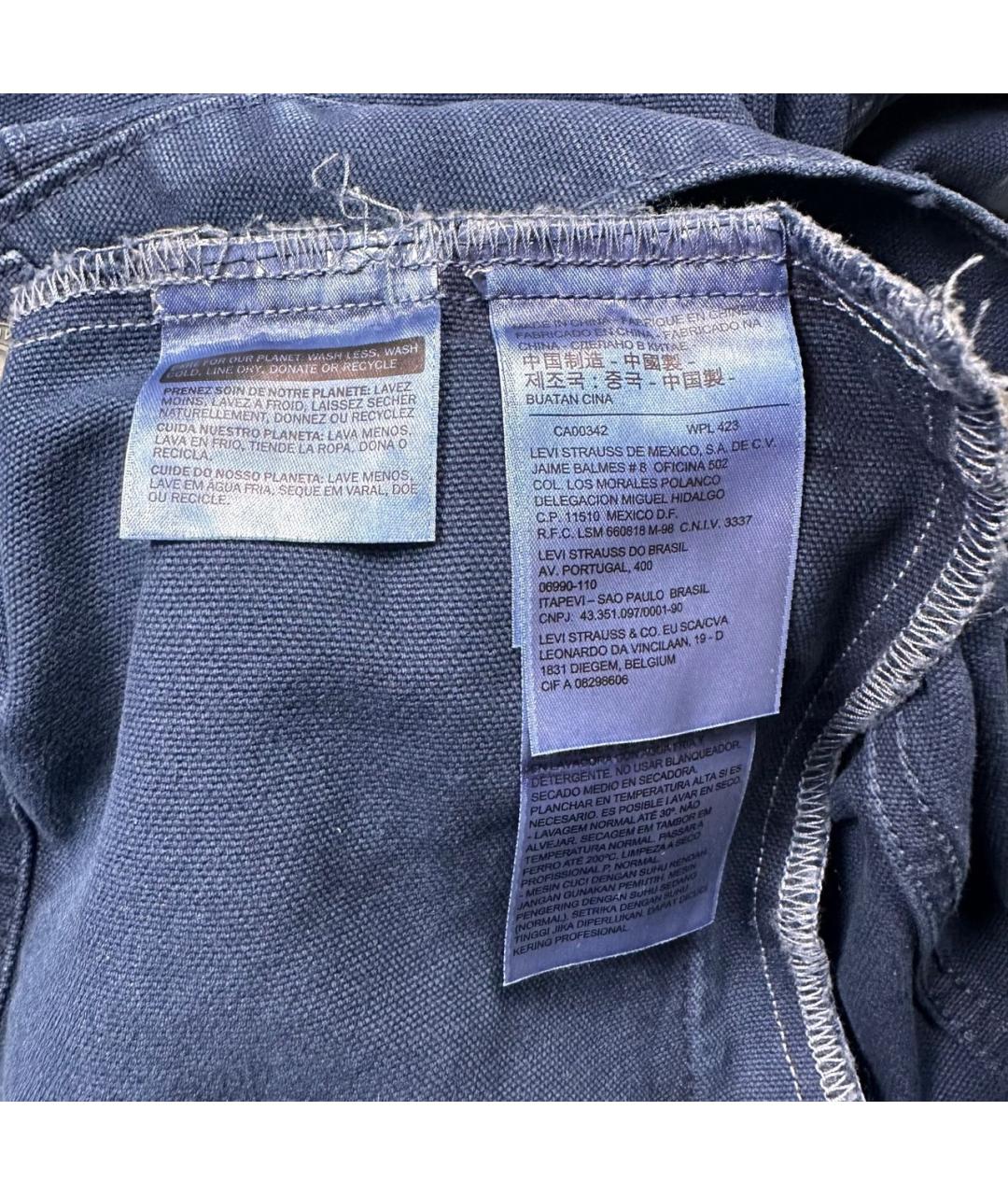 LEVI'S Темно-синяя деним куртка, фото 4
