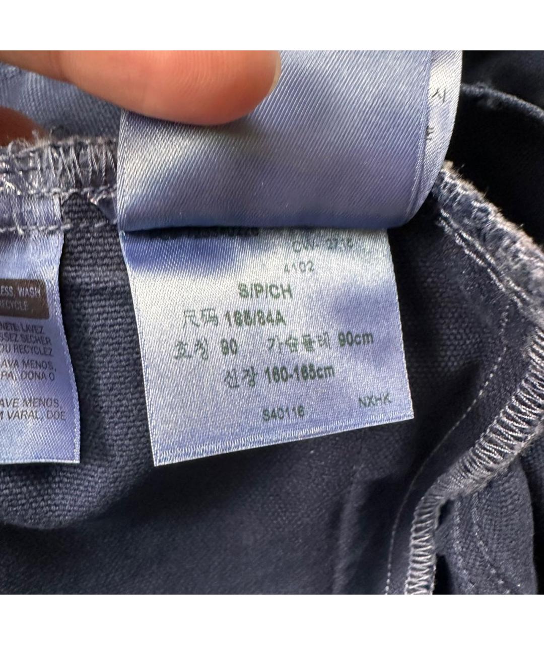 LEVI'S Темно-синяя деним куртка, фото 5