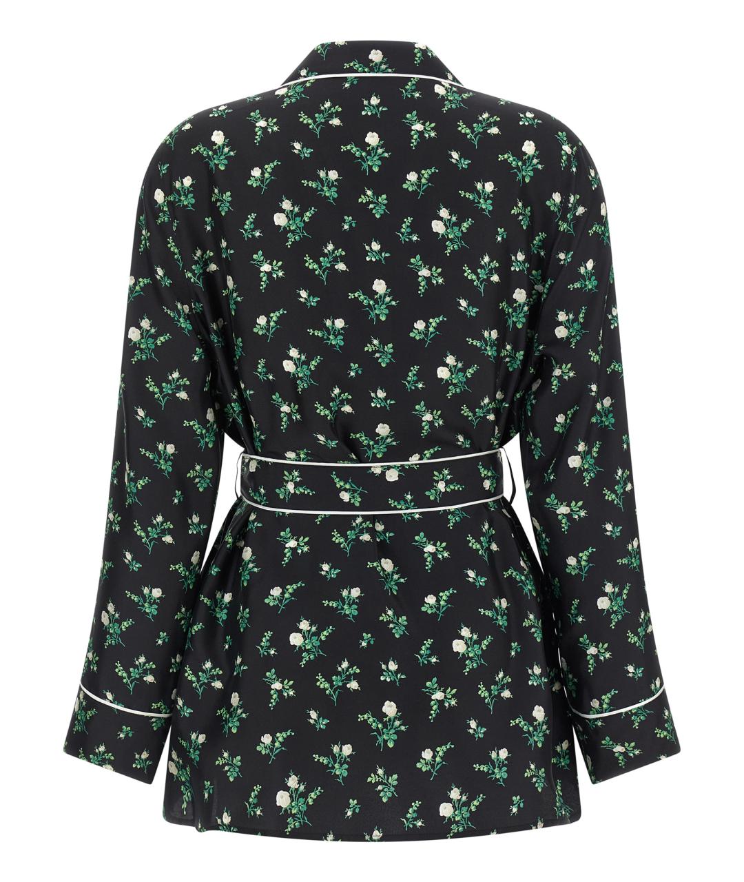 DOLCE&GABBANA Черная шелковая рубашка, фото 2