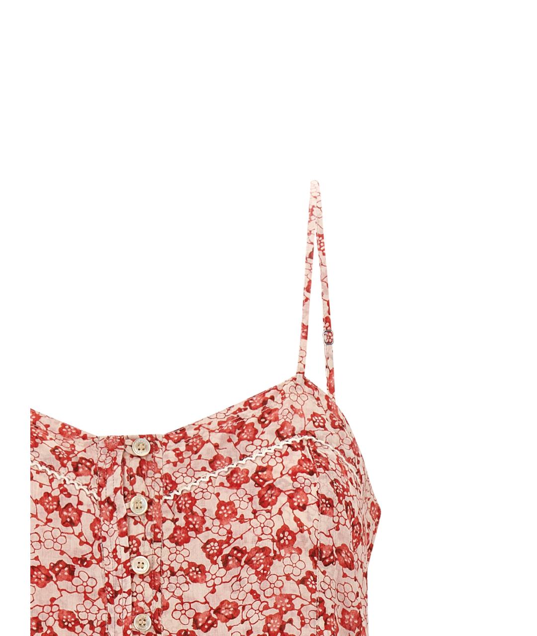 ISABEL MARANT ETOILE Красный хлопковый комбинезон, фото 3