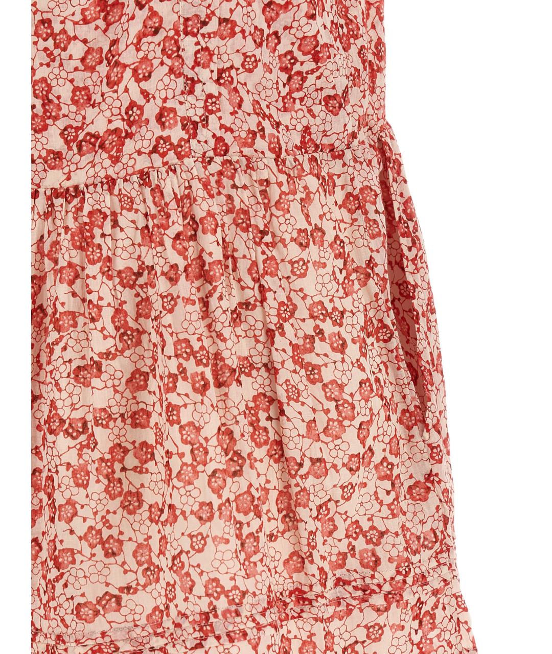 ISABEL MARANT ETOILE Красный хлопковый комбинезон, фото 4