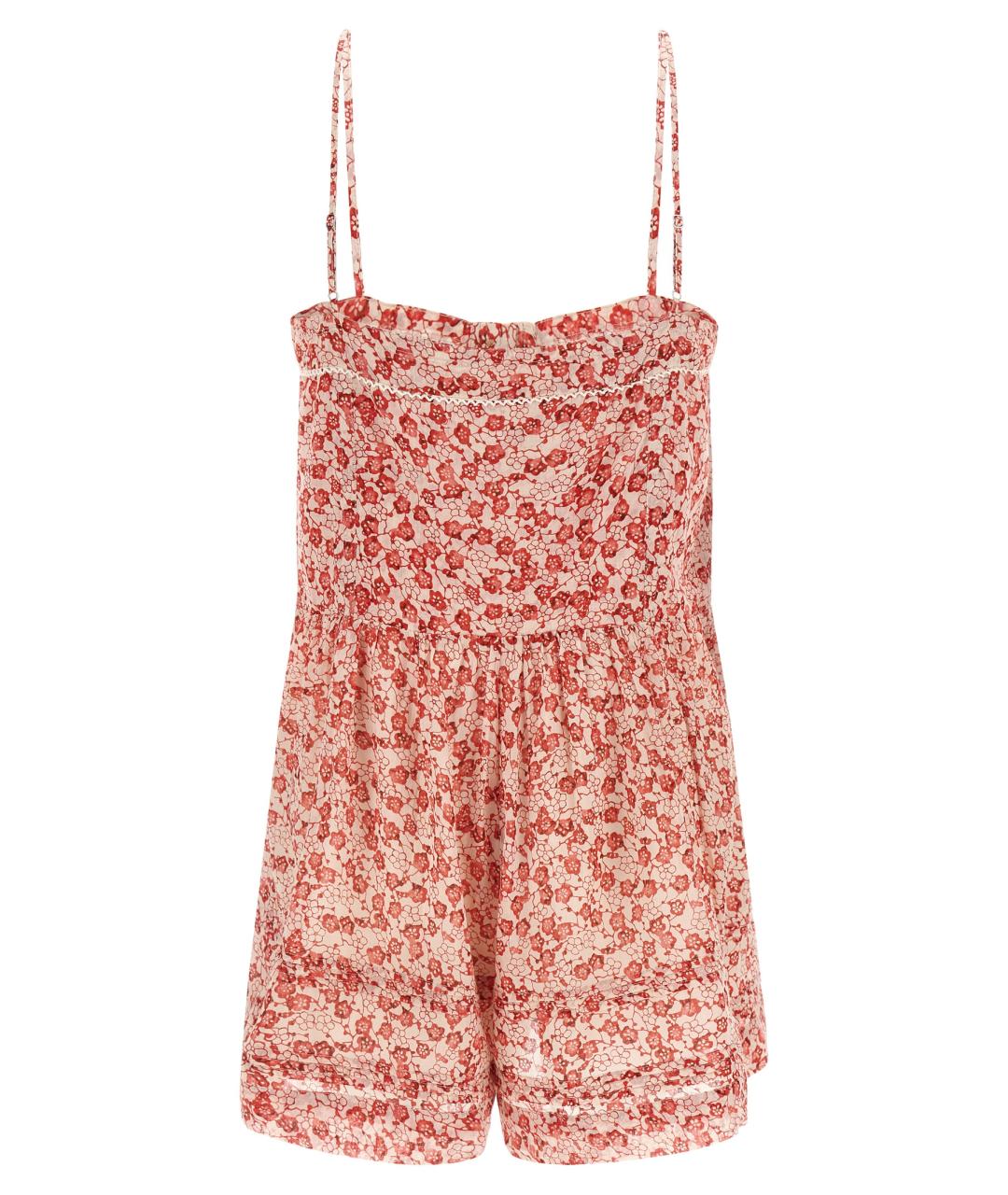 ISABEL MARANT ETOILE Красный хлопковый комбинезон, фото 2