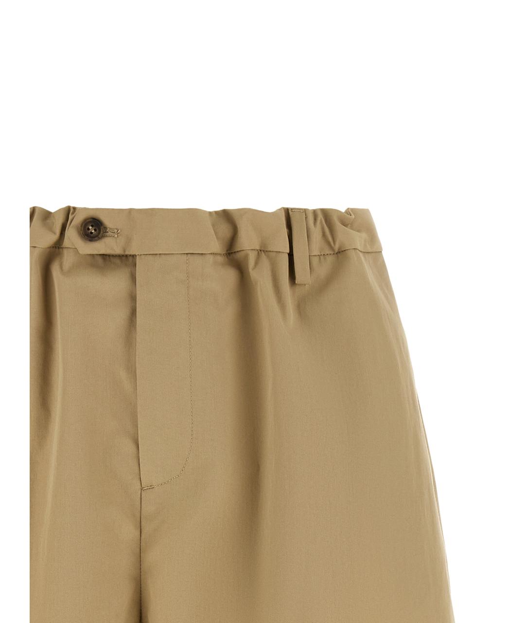 MM6 MAISON MARGIELA Бежевые хлопковые шорты, фото 3