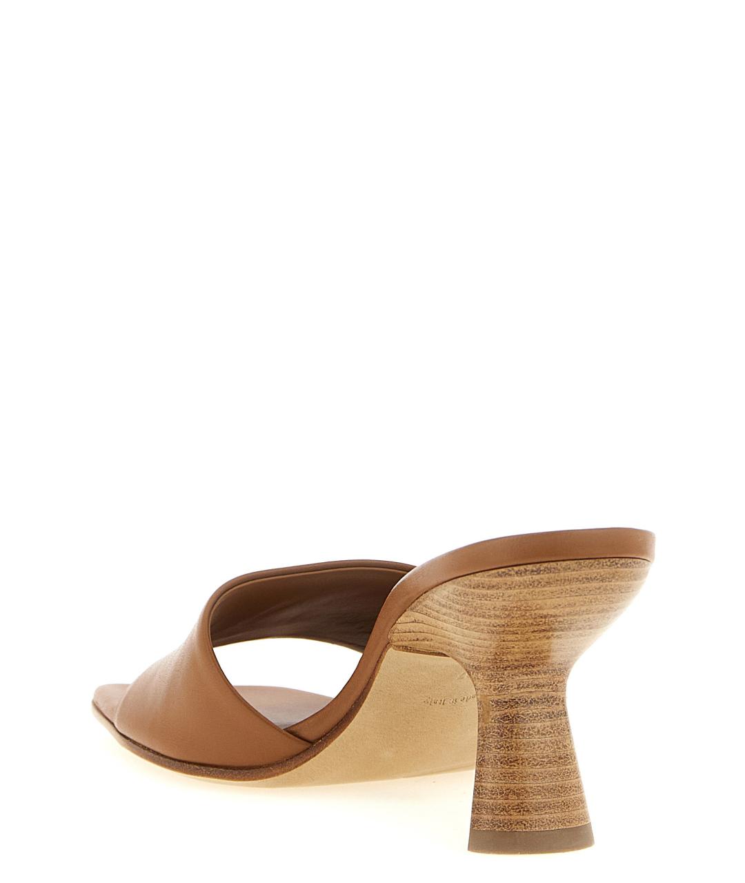 VICINI Коричневые кожаные сабо, фото 3