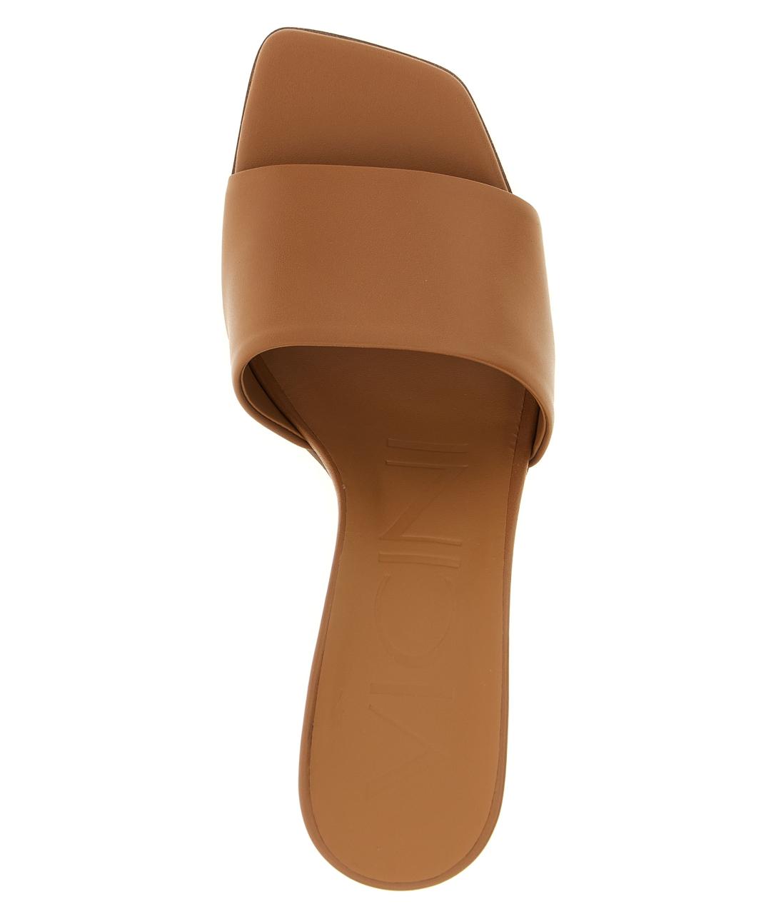 VICINI Коричневые кожаные сабо, фото 4