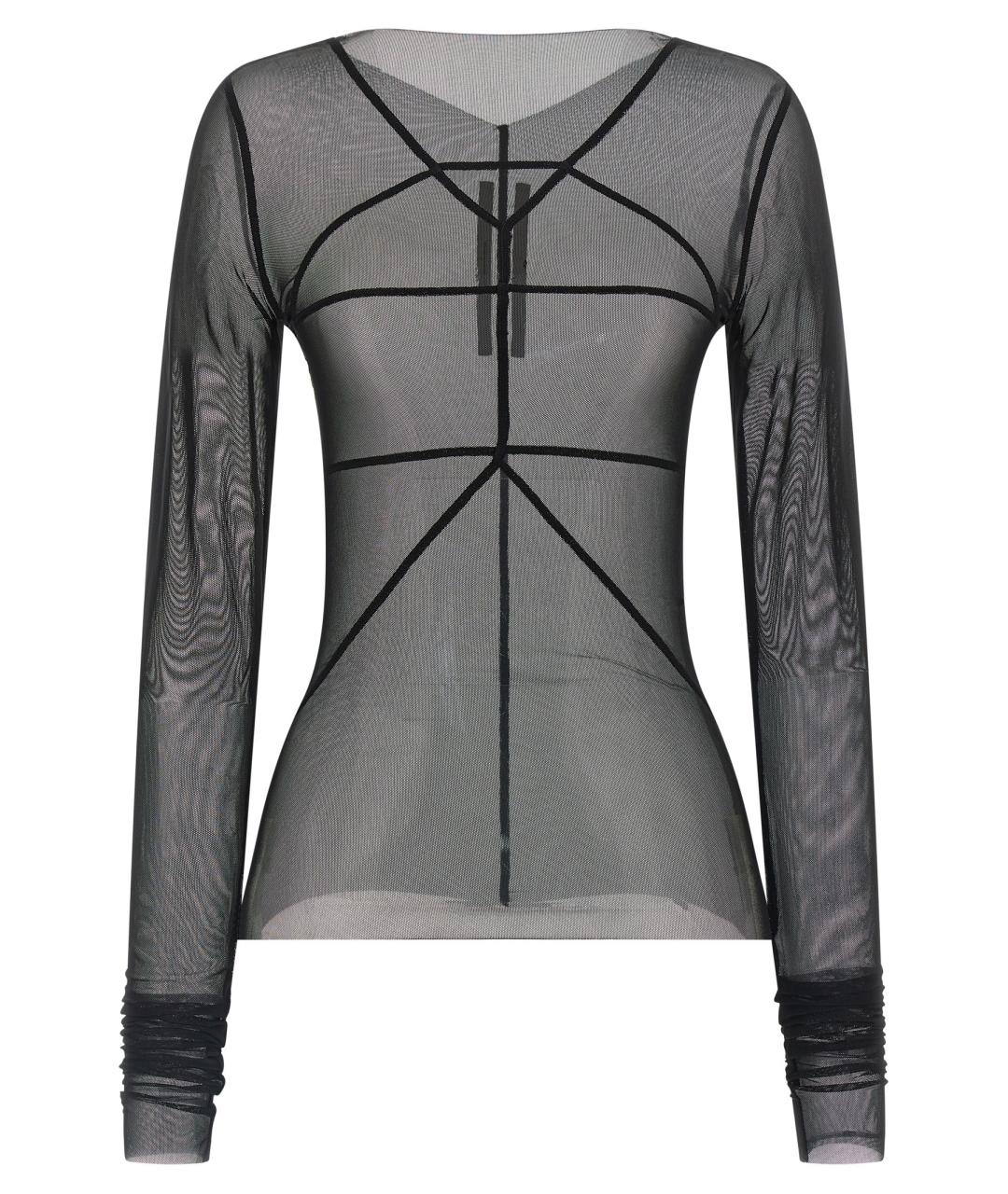 RICK OWENS Черная полиамидовая блузы, фото 1