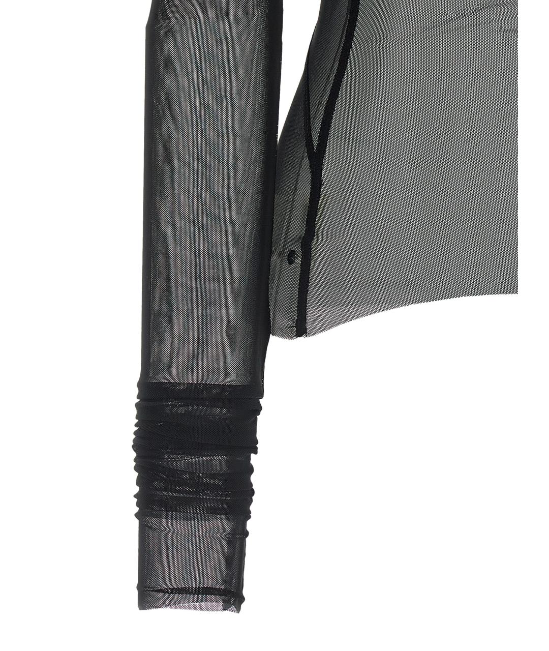 RICK OWENS Черная полиамидовая блузы, фото 4