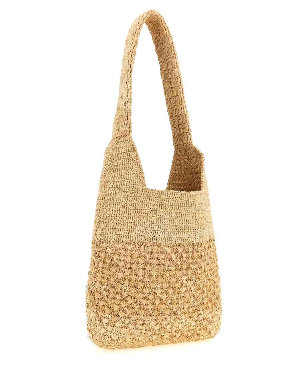 ISABEL MARANT Бежевая пелетеная сумка через плечо, фото 2