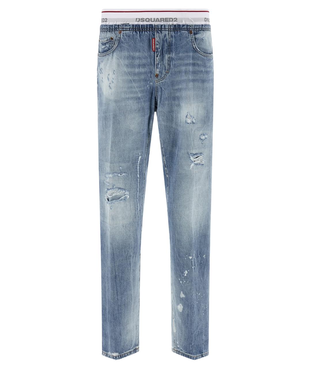 DSQUARED2 Голубые хлопковые джинсы, фото 1