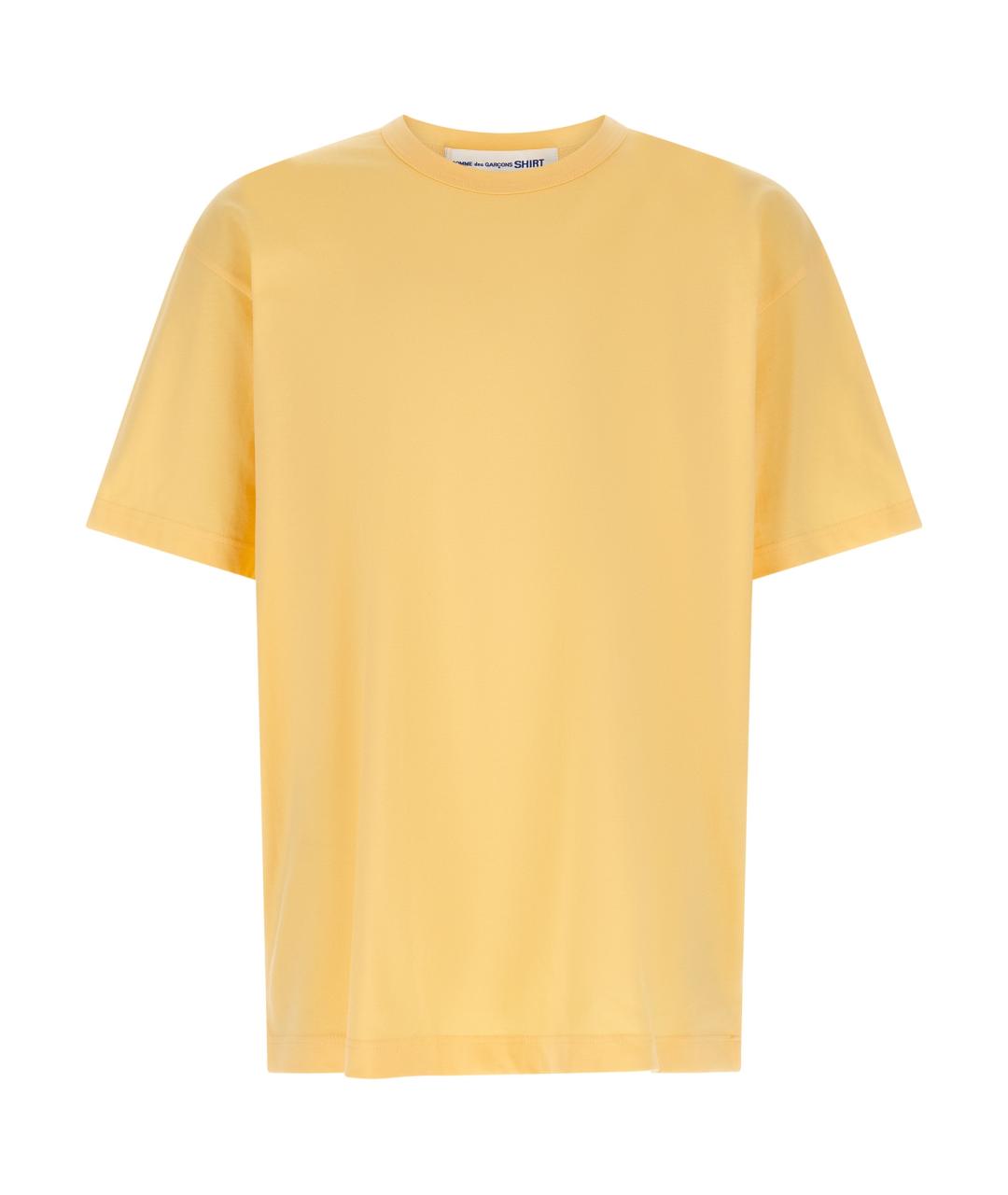 COMME DES GARÇONS SHIRT Оранжевая хлопковая футболка, фото 1