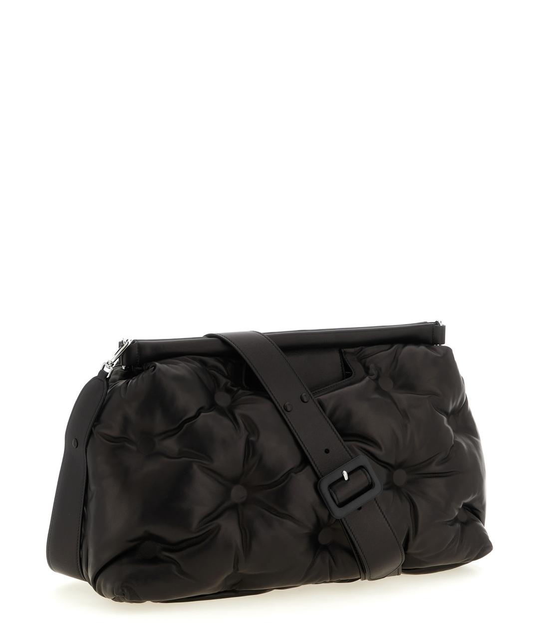 MAISON MARGIELA Черная кожаная сумка через плечо, фото 2