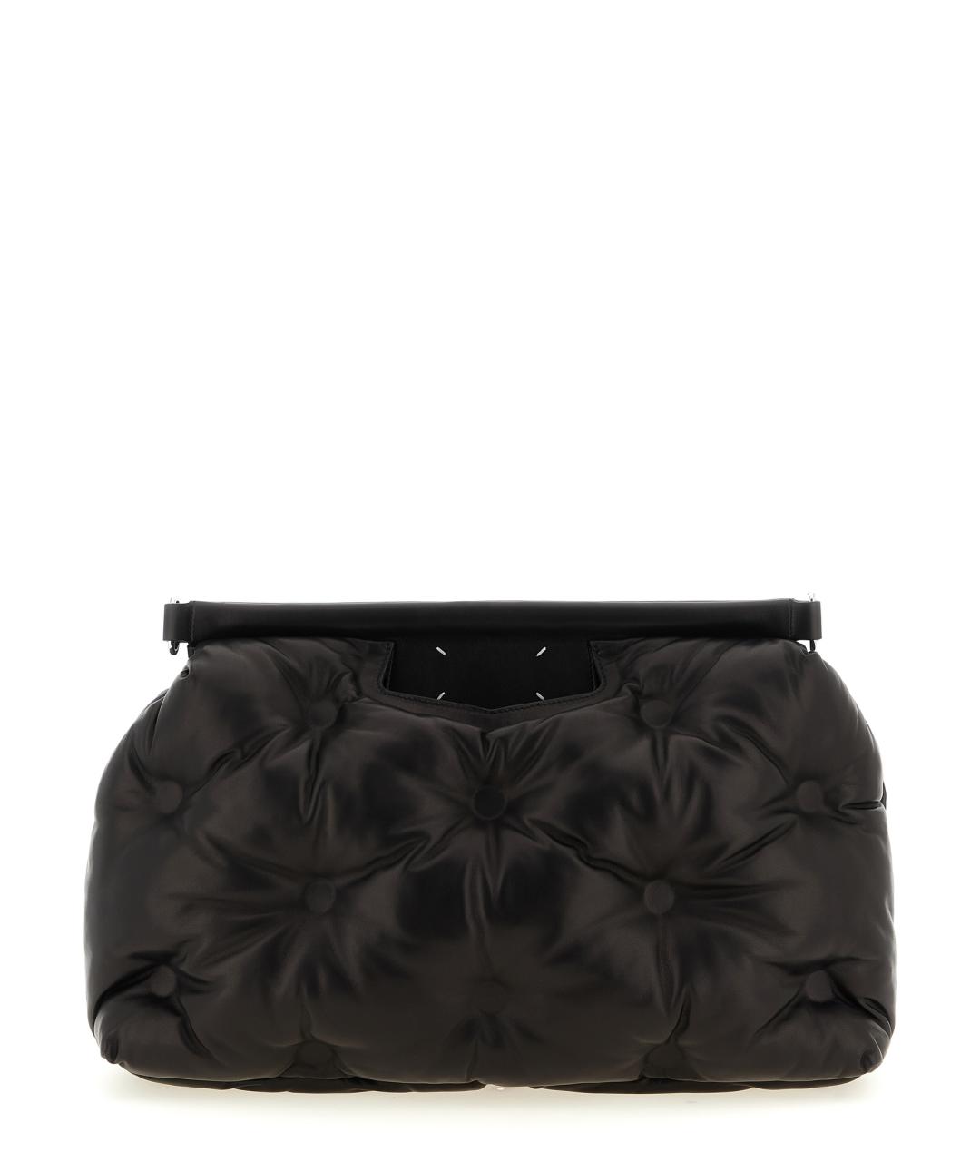 MAISON MARGIELA Черная кожаная сумка через плечо, фото 1