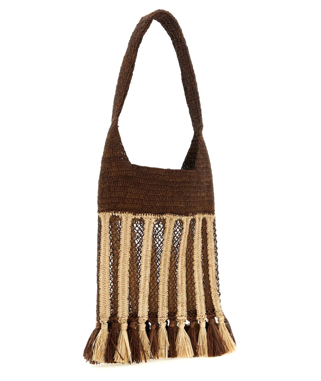 ISABEL MARANT Коричневая пелетеная сумка через плечо, фото 2