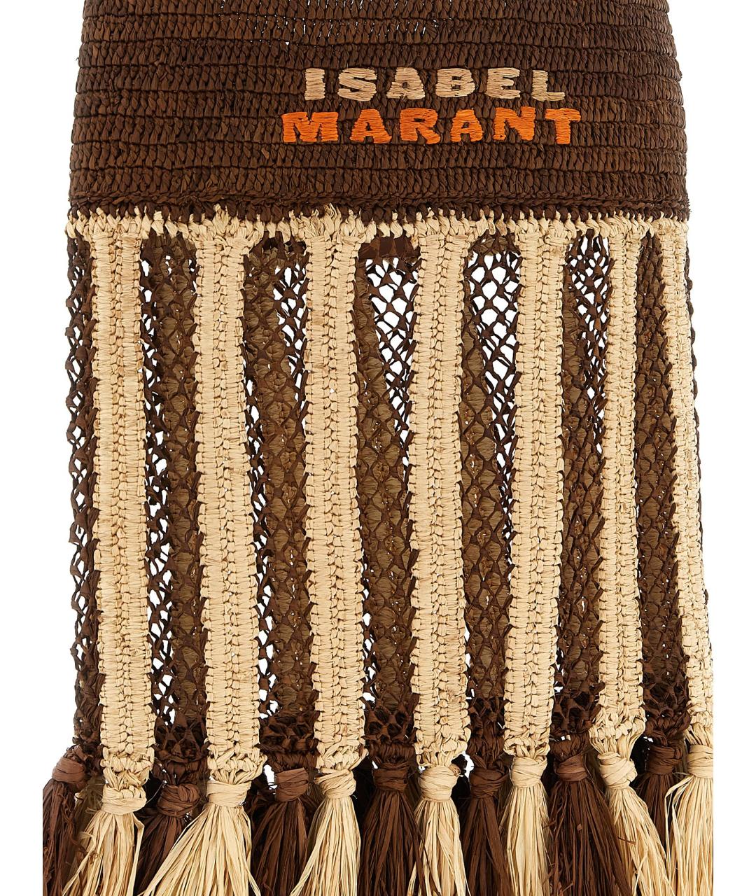 ISABEL MARANT Коричневая пелетеная сумка через плечо, фото 3