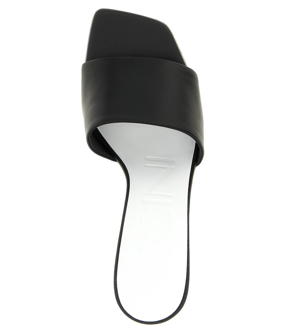 VICINI Черные кожаные мюли, фото 4