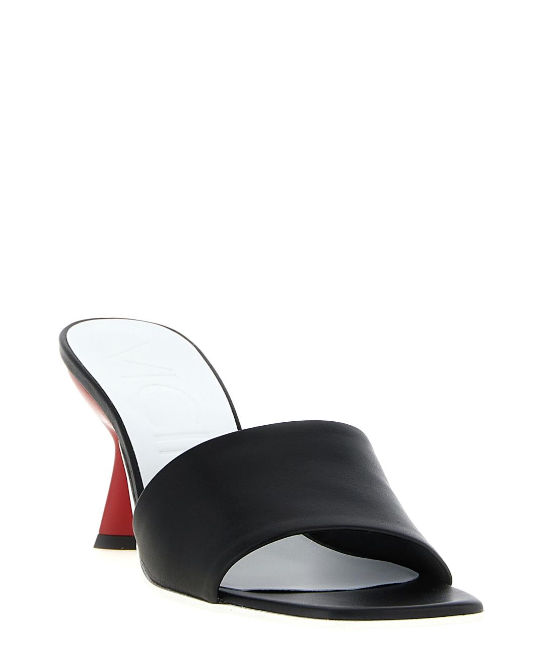 VICINI Черные кожаные мюли, фото 2