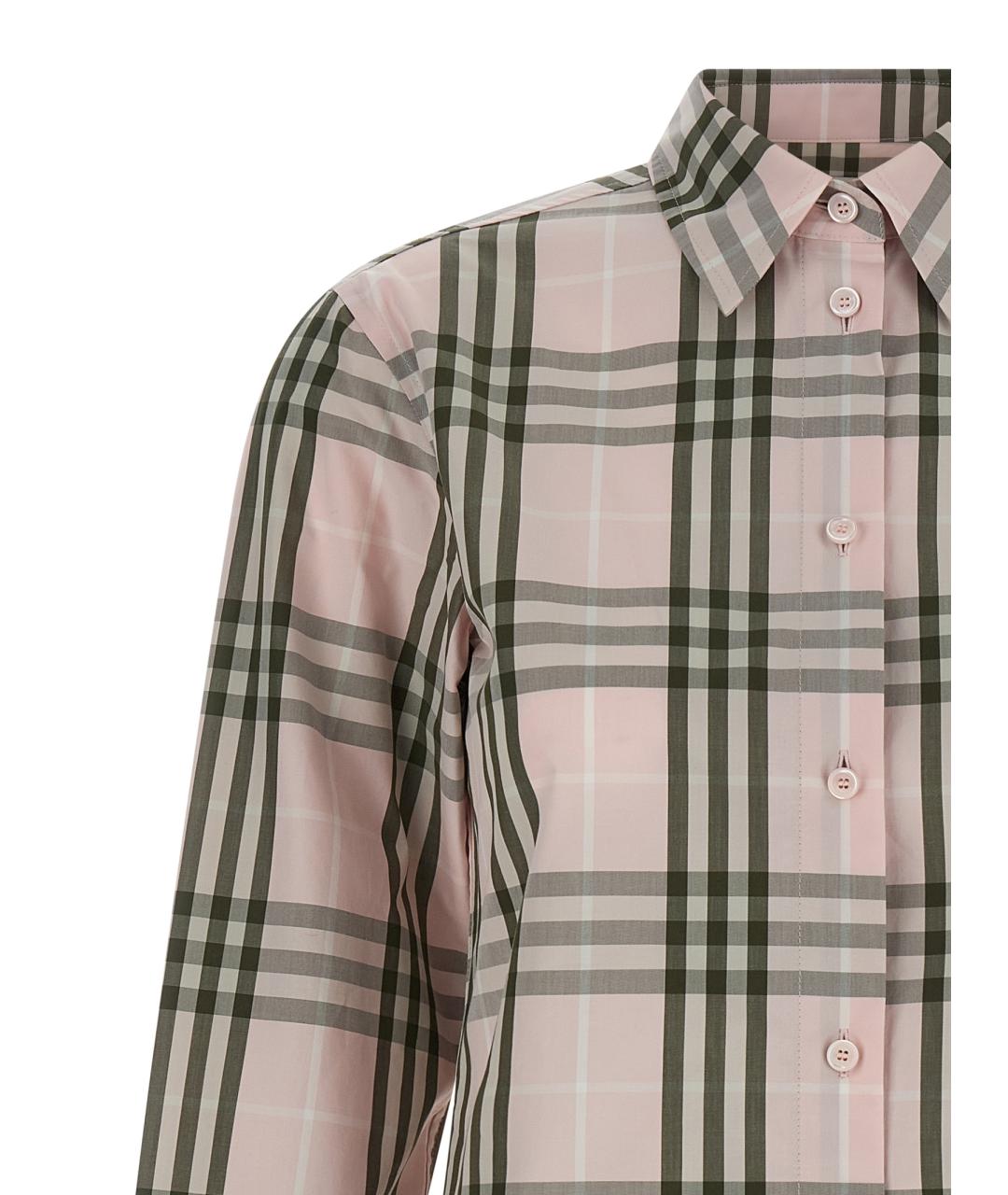 BURBERRY Розовая хлопковая рубашка, фото 3