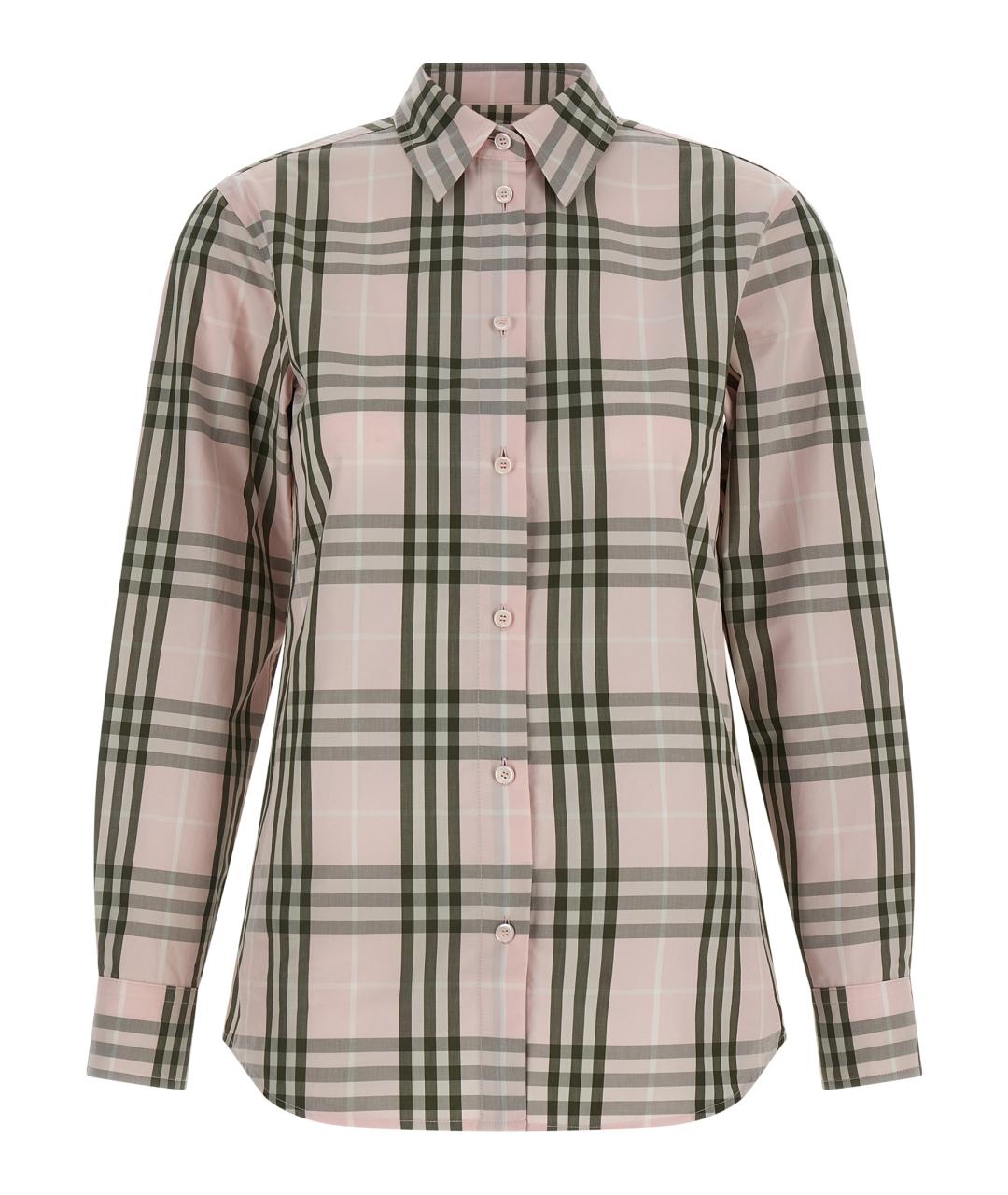 BURBERRY Розовая хлопковая рубашка, фото 1