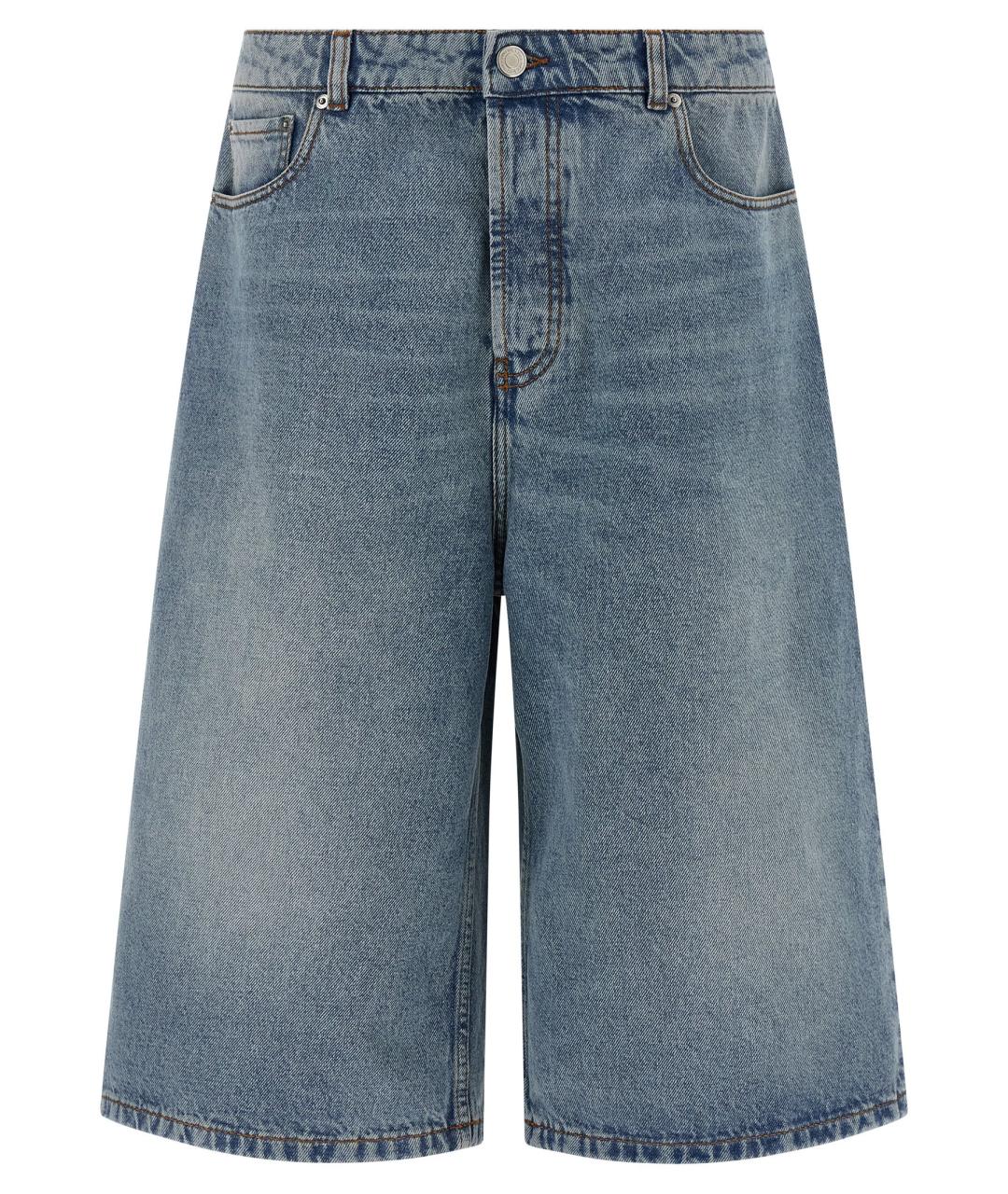 Ami Paris Синие хлопковые шорты, фото 1