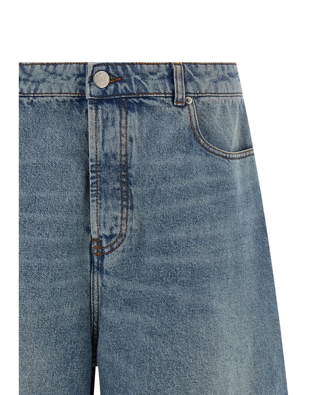 Ami Paris Синие хлопковые шорты, фото 3