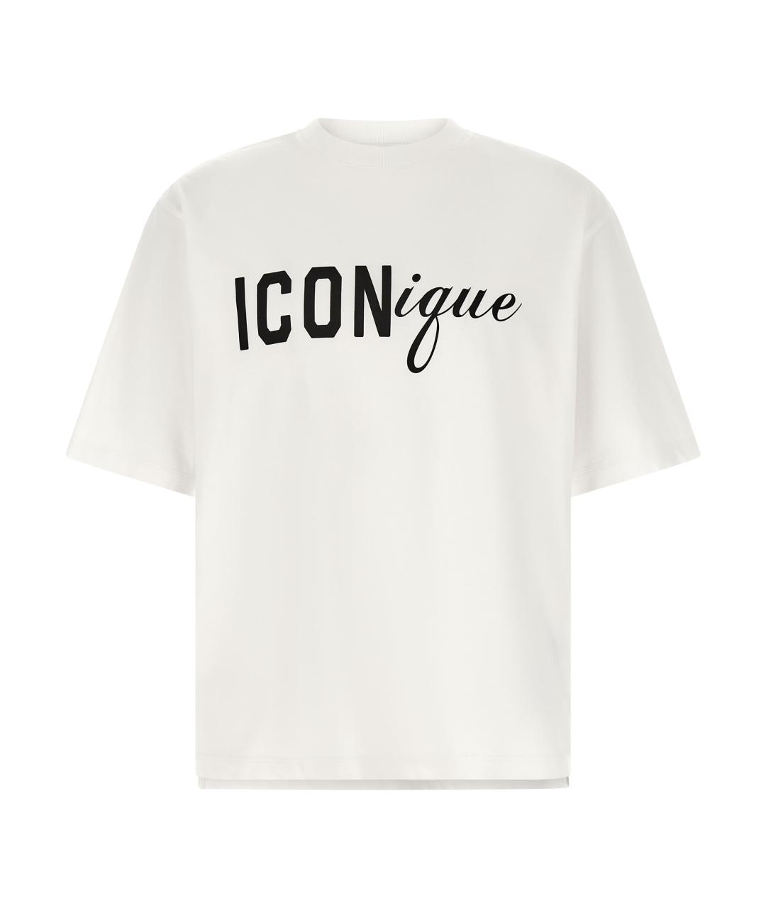 DSQUARED2 Белая хлопковая футболка, фото 1