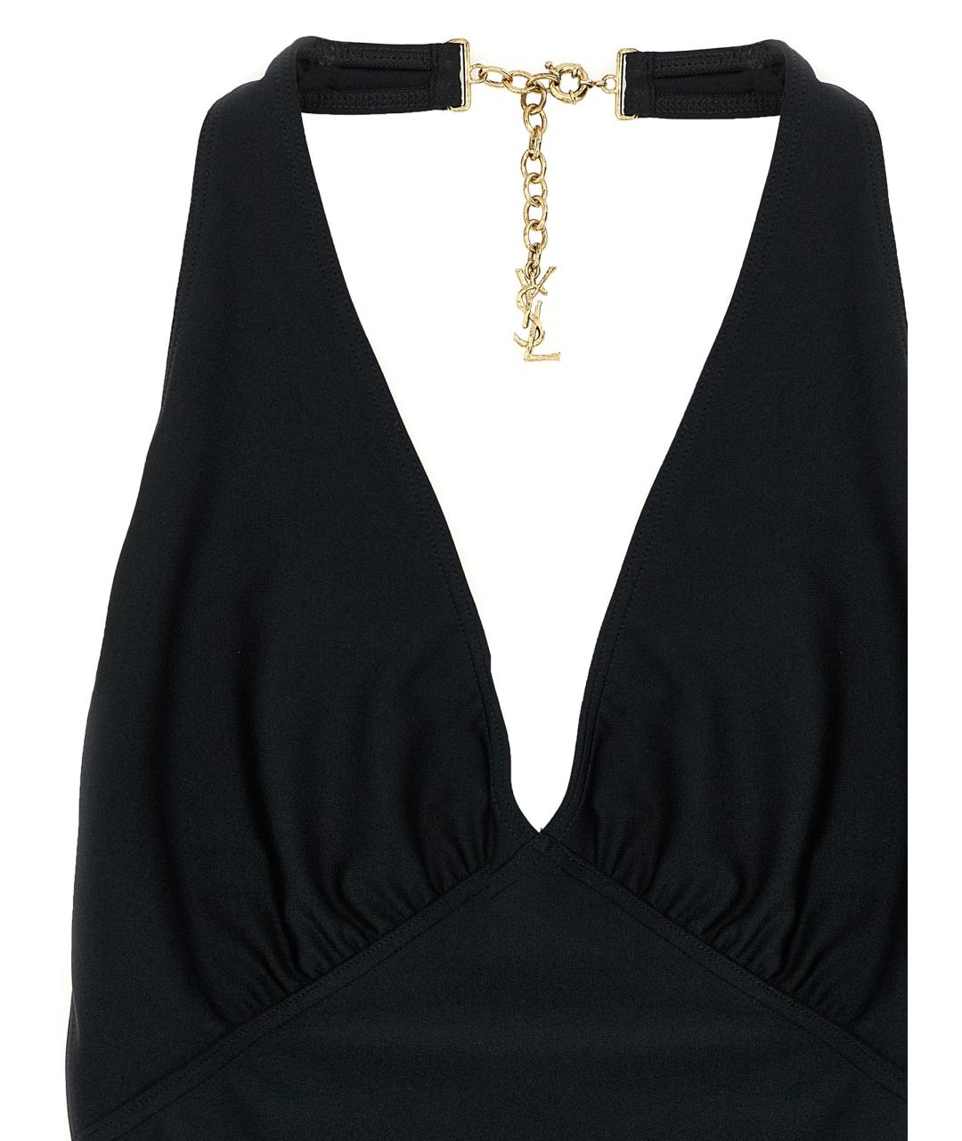 SAINT LAURENT Черный полиамидовый купальник, фото 3