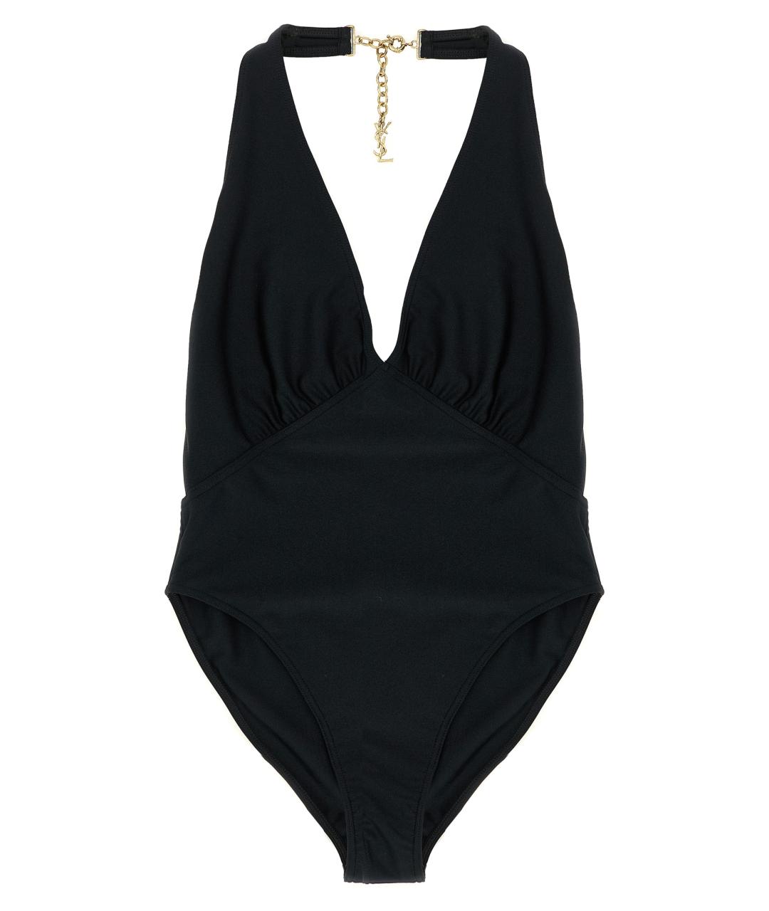 SAINT LAURENT Черный полиамидовый купальник, фото 1