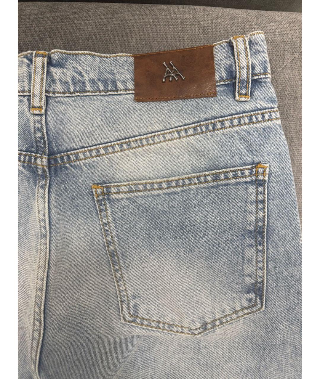 AUTENTIMENTS Голубые хлопковые прямые джинсы, фото 4