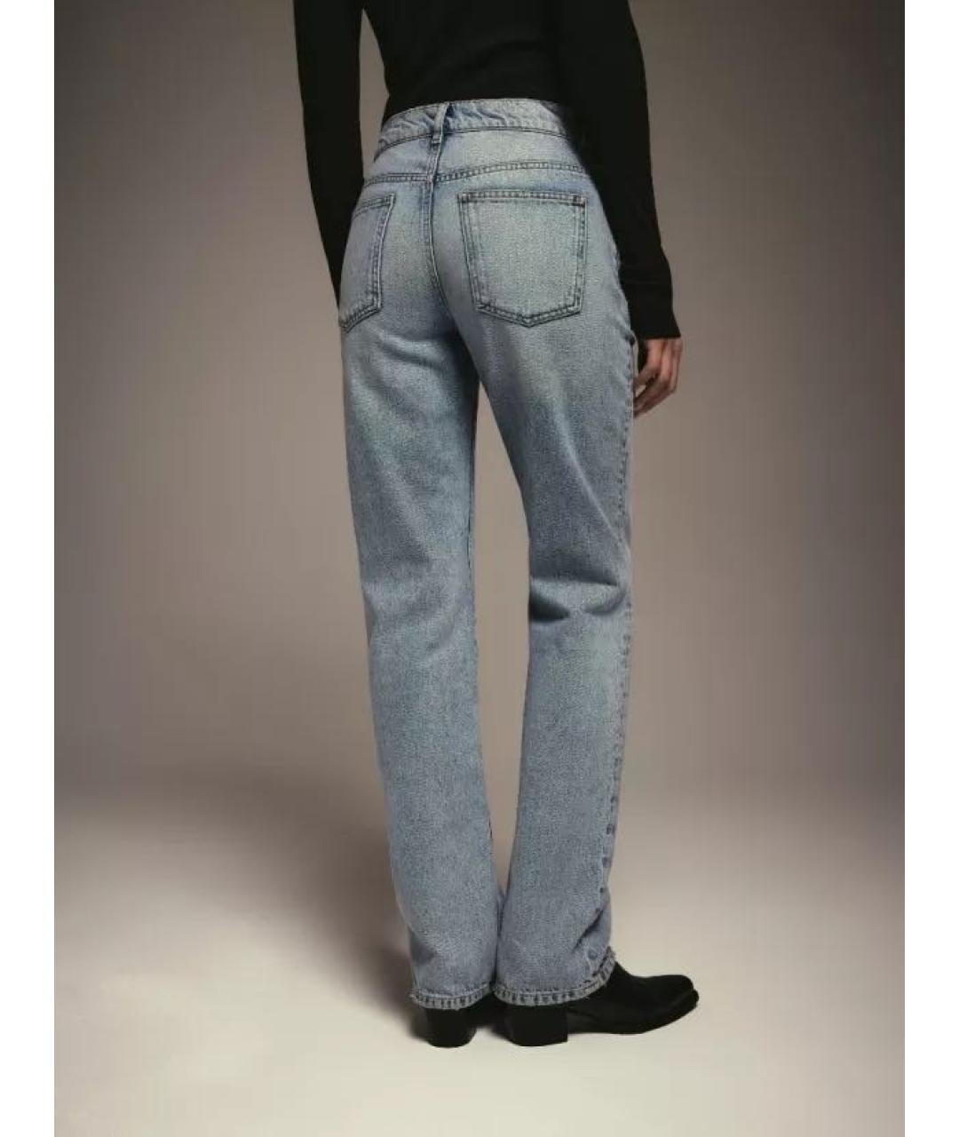 AUTENTIMENTS Голубые хлопковые прямые джинсы, фото 6