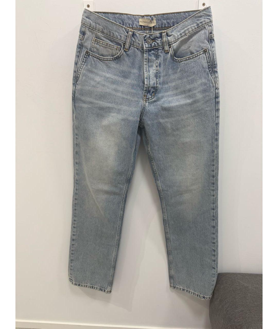 AUTENTIMENTS Голубые хлопковые прямые джинсы, фото 7