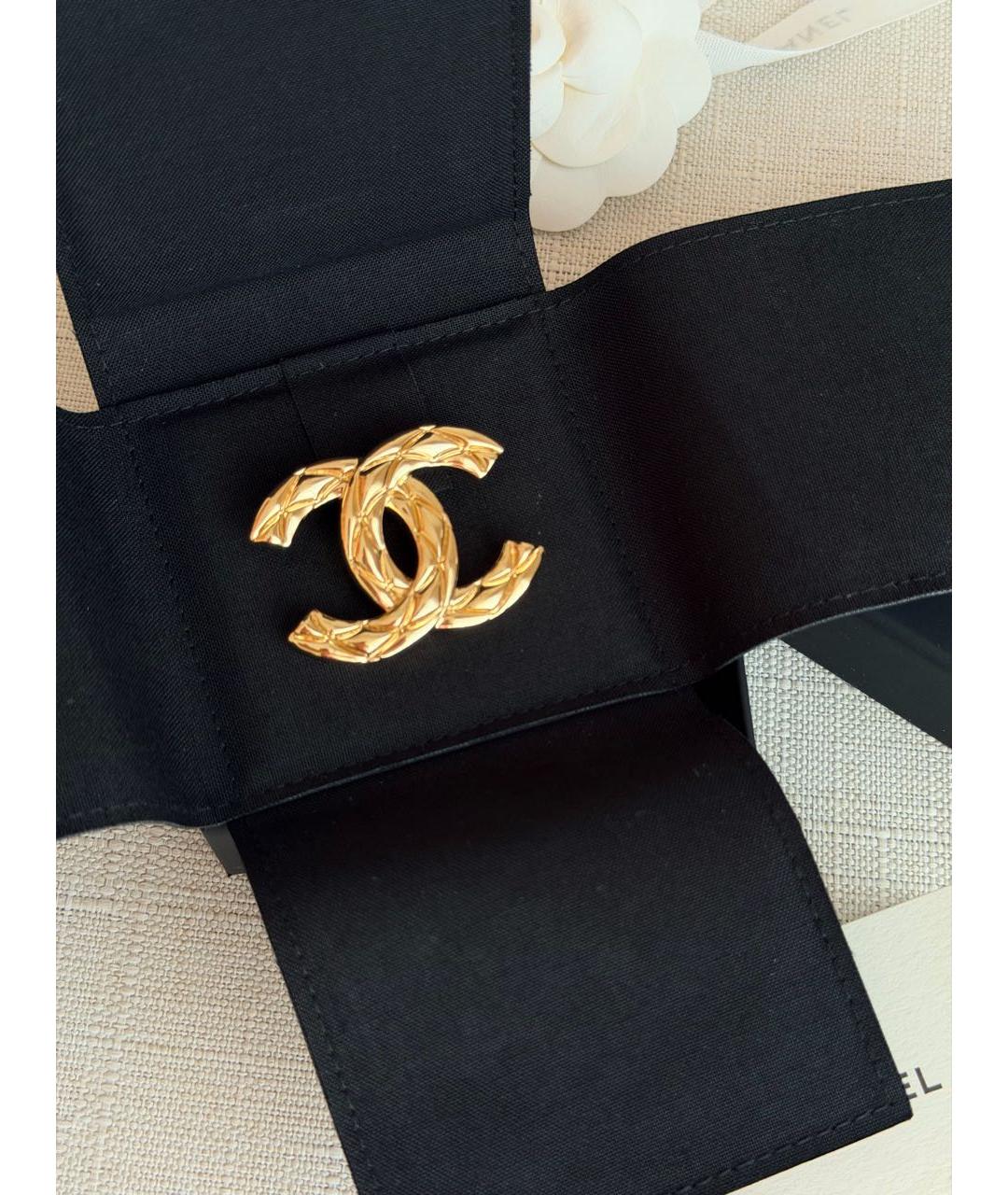 CHANEL Золотая металлическая булавка / брошь, фото 2