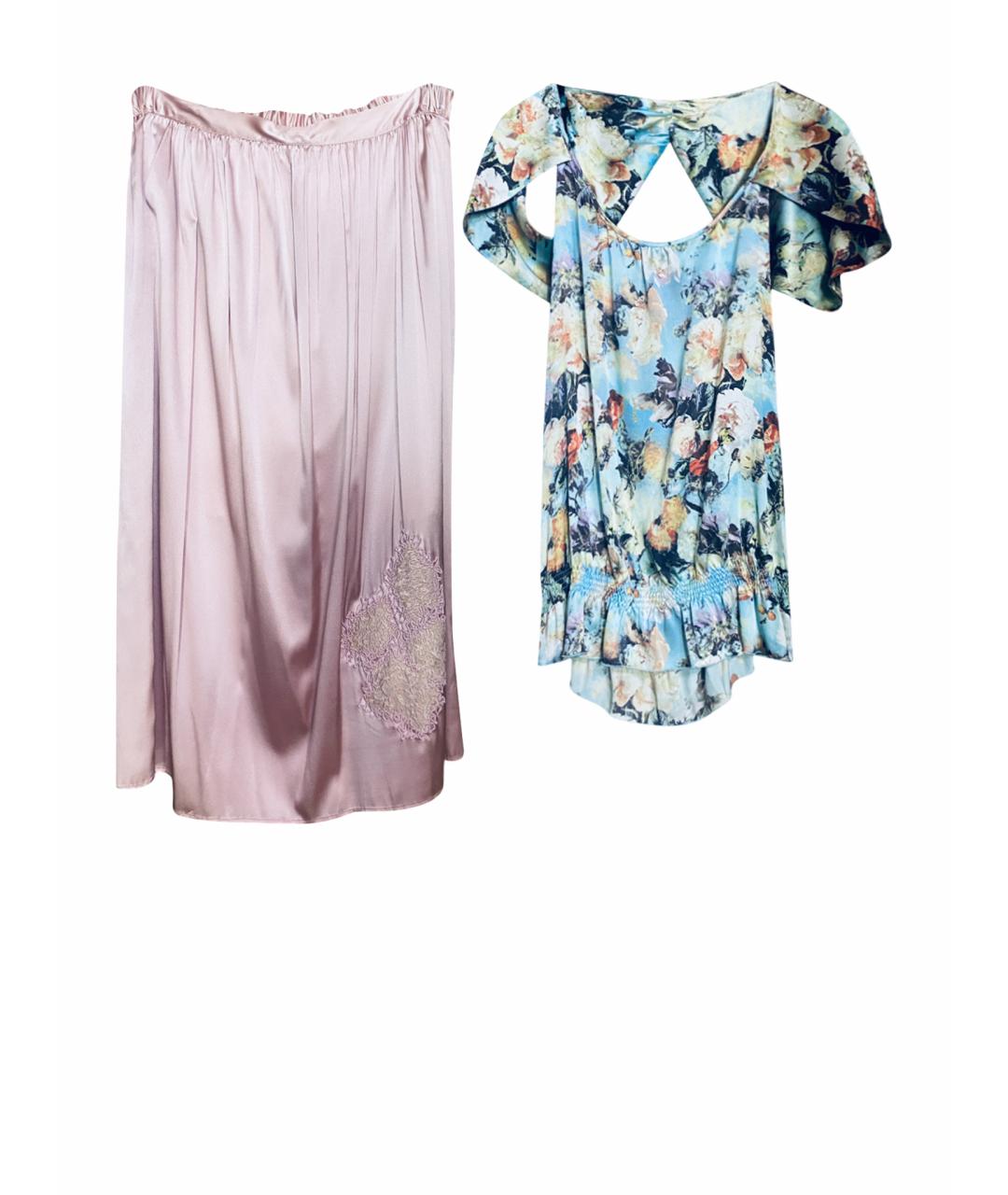 JEAN PAUL GAULTIER Мульти шелковый костюм с юбками, фото 1