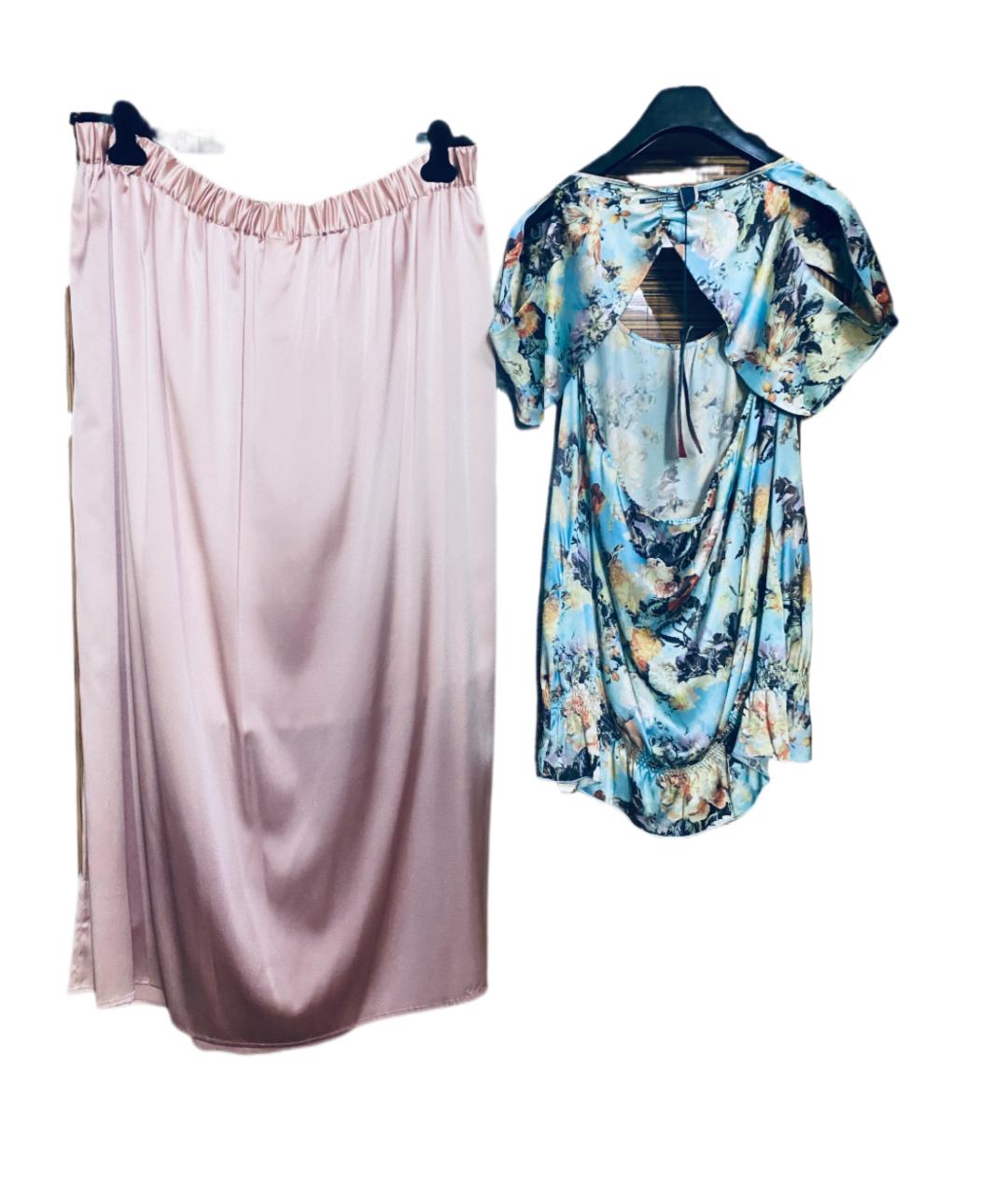 JEAN PAUL GAULTIER Мульти шелковый костюм с юбками, фото 2