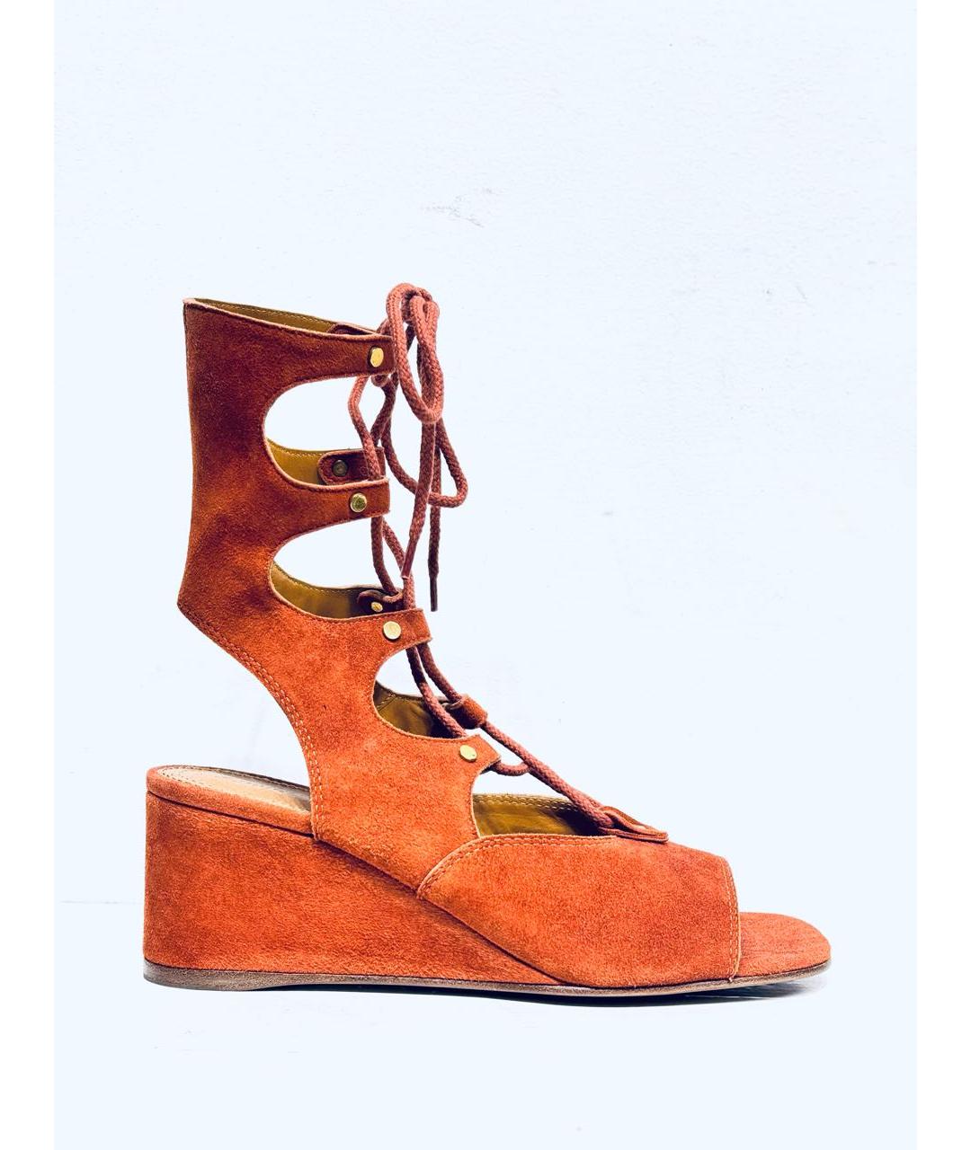 CHLOE Замшевые босоножки, фото 9