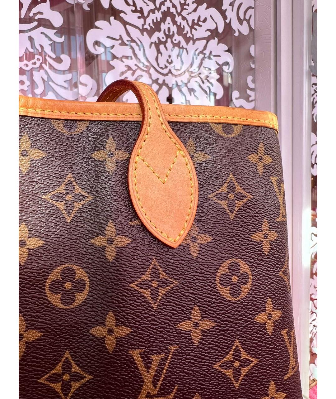LOUIS VUITTON Коричневая сумка тоут, фото 7