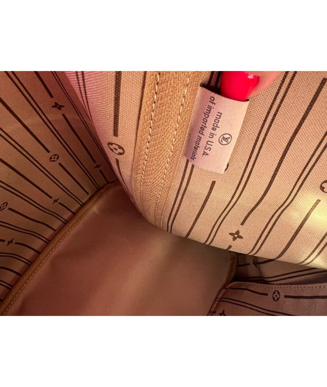 LOUIS VUITTON Коричневая сумка тоут, фото 8