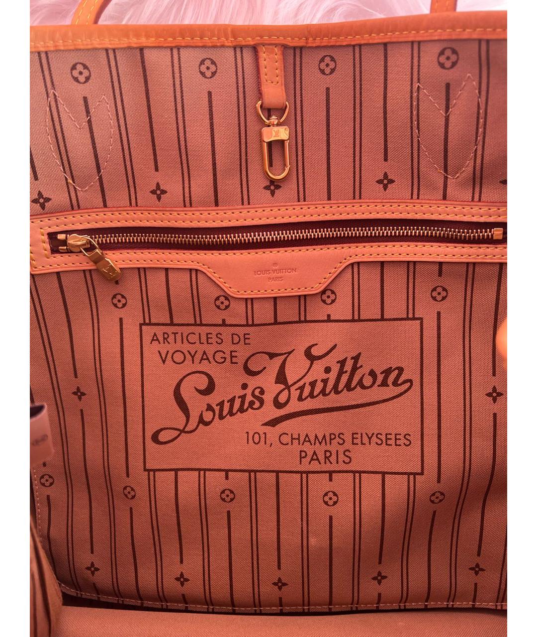 LOUIS VUITTON Коричневая сумка тоут, фото 3