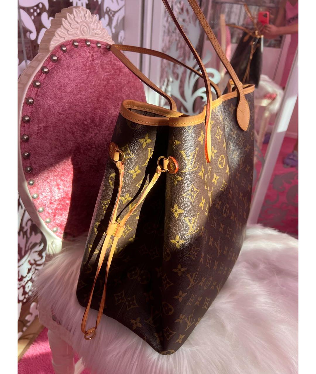 LOUIS VUITTON Коричневая сумка тоут, фото 2