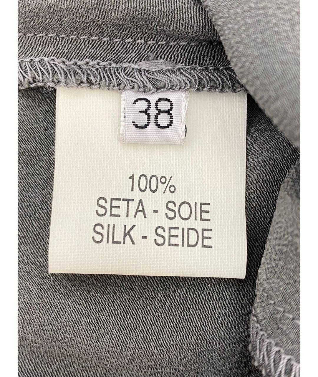NUDE Серые шелковые брюки узкие, фото 6