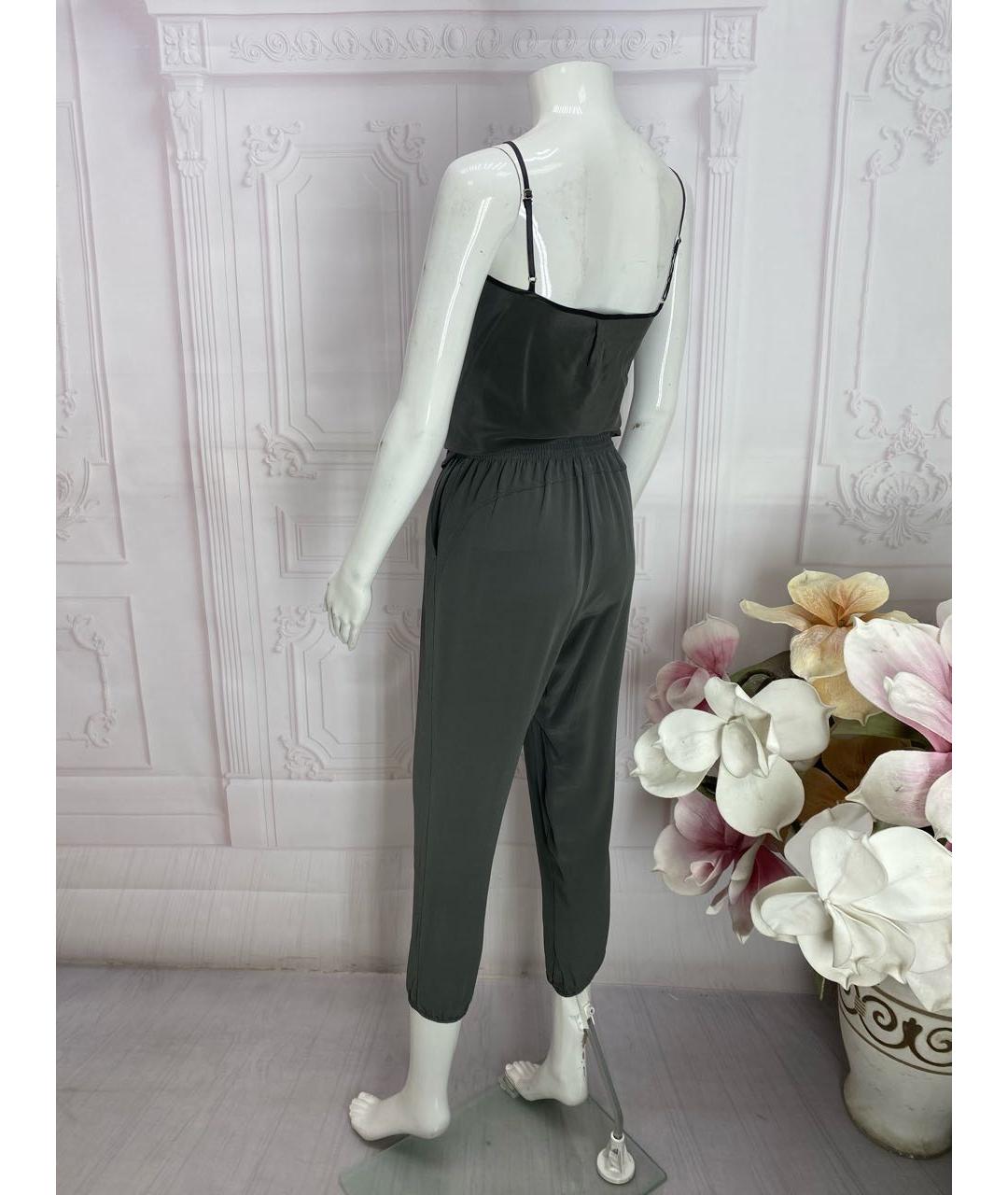 NUDE Серые шелковые брюки узкие, фото 8