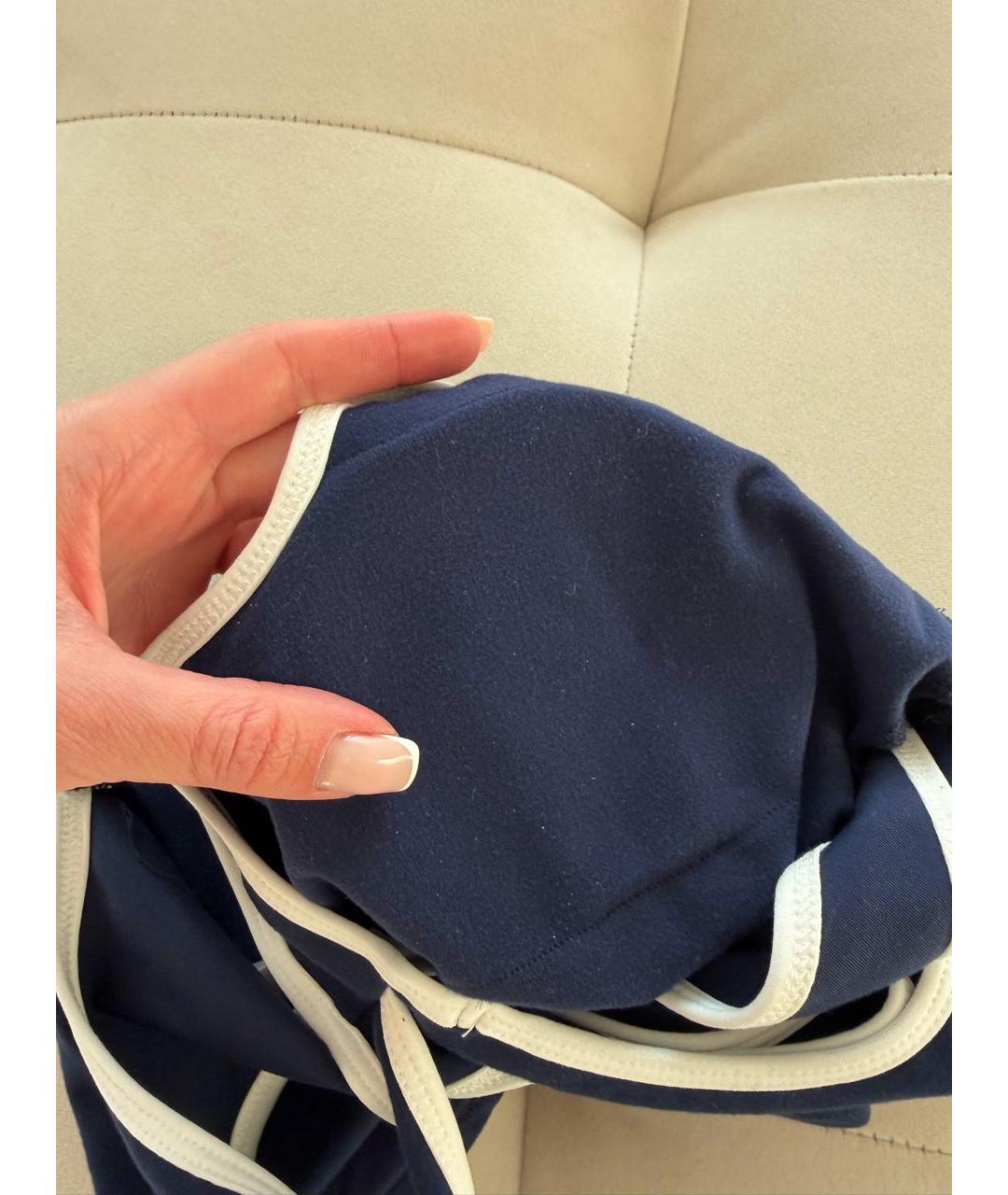 ALO YOGA Темно-синяя майка, фото 3