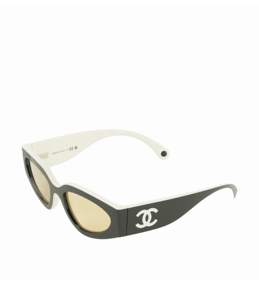 CHANEL Черные пластиковые солнцезащитные очки, фото 2