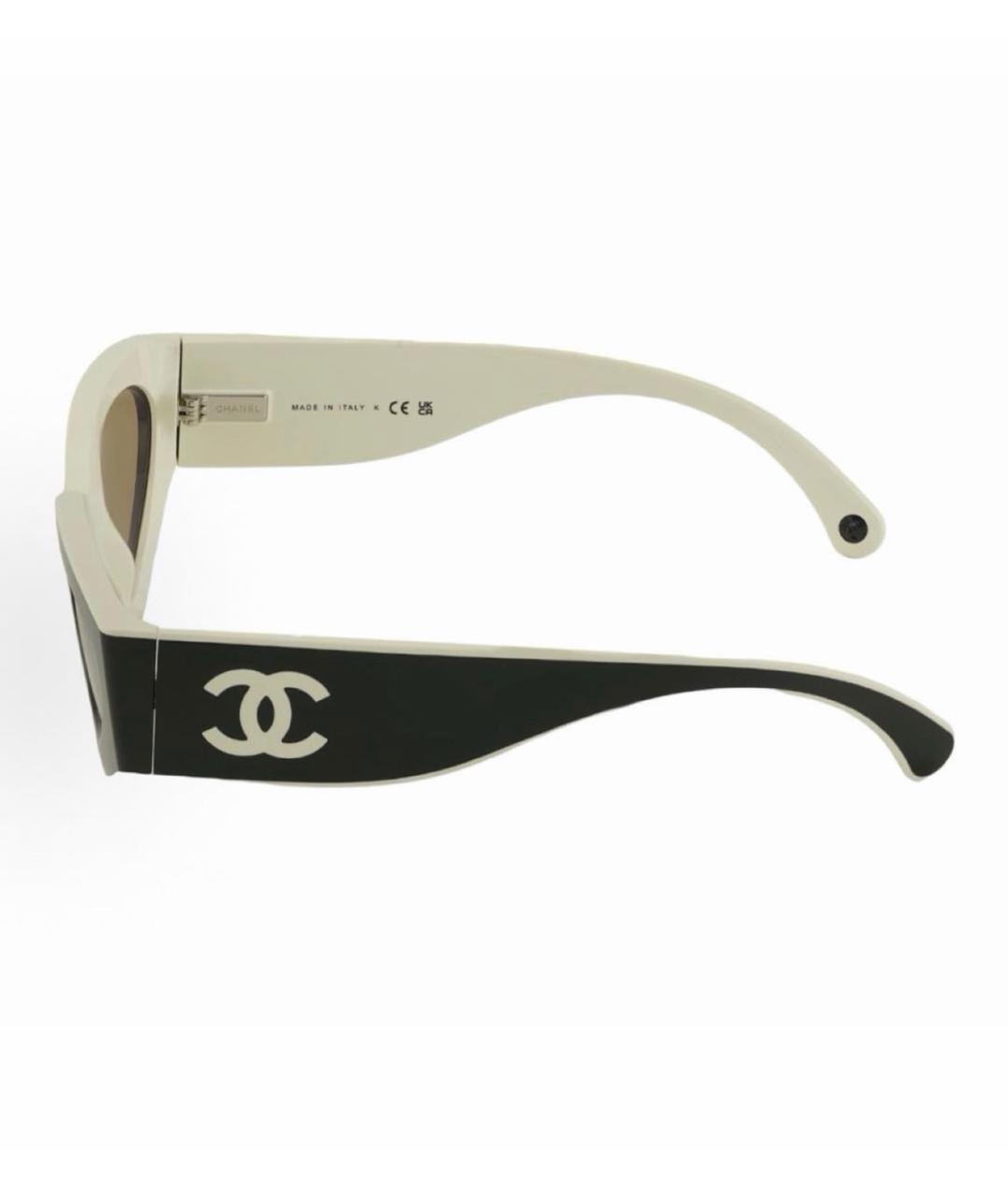 CHANEL Черные пластиковые солнцезащитные очки, фото 3