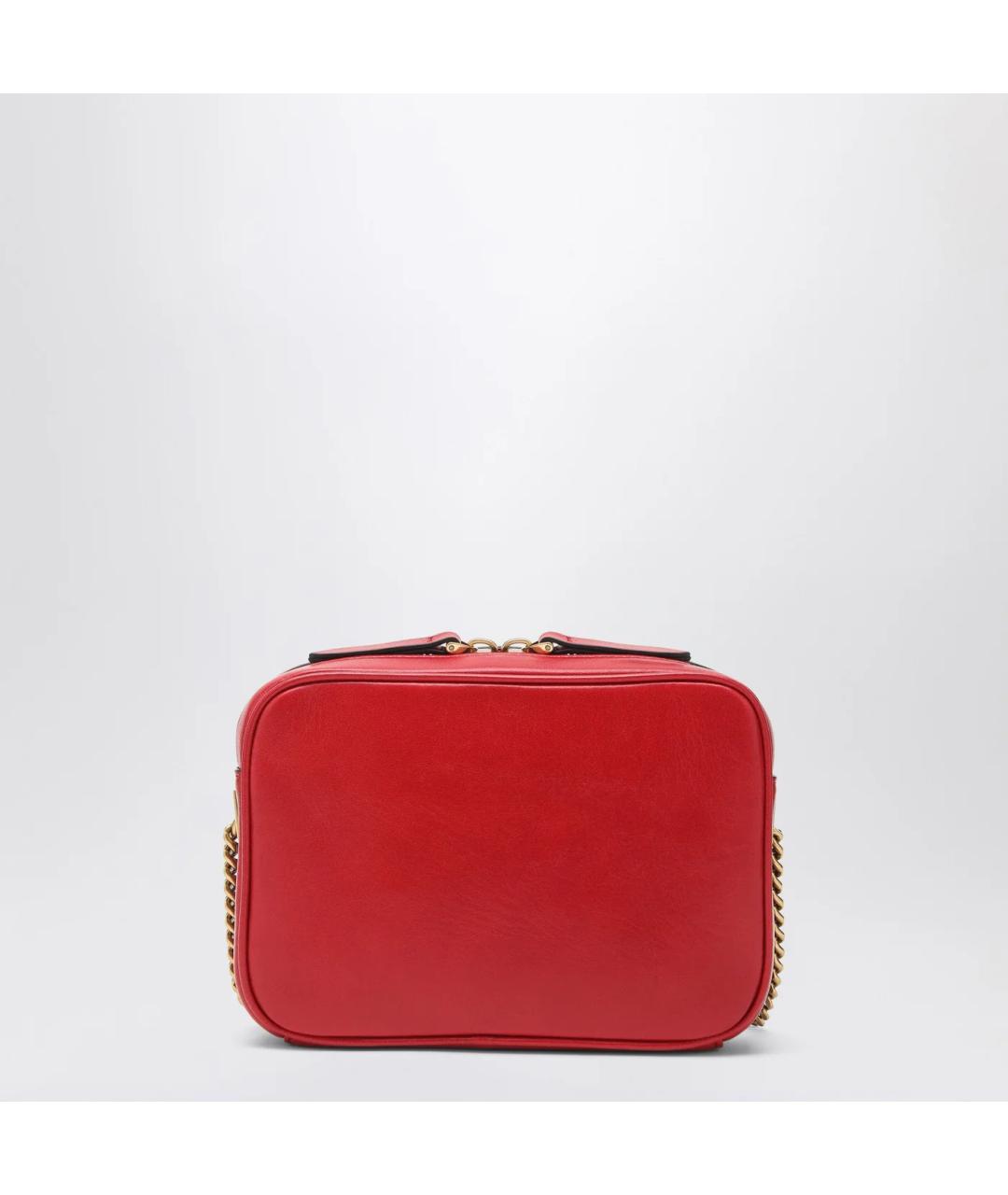 VALENTINO Красная кожаная сумка через плечо, фото 2