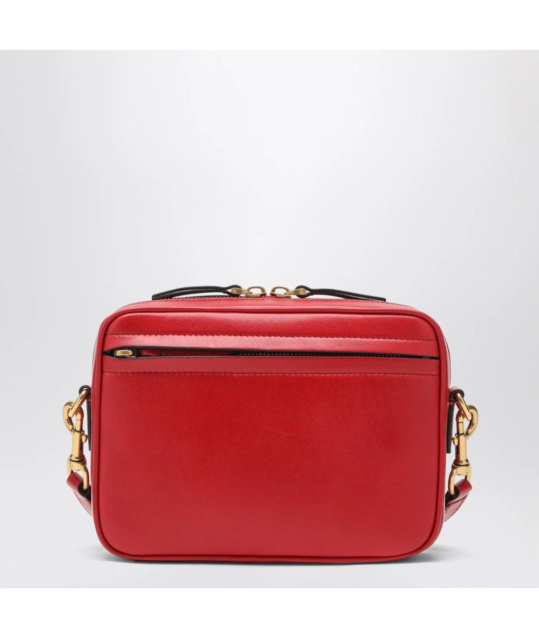VALENTINO Красная кожаная сумка через плечо, фото 2
