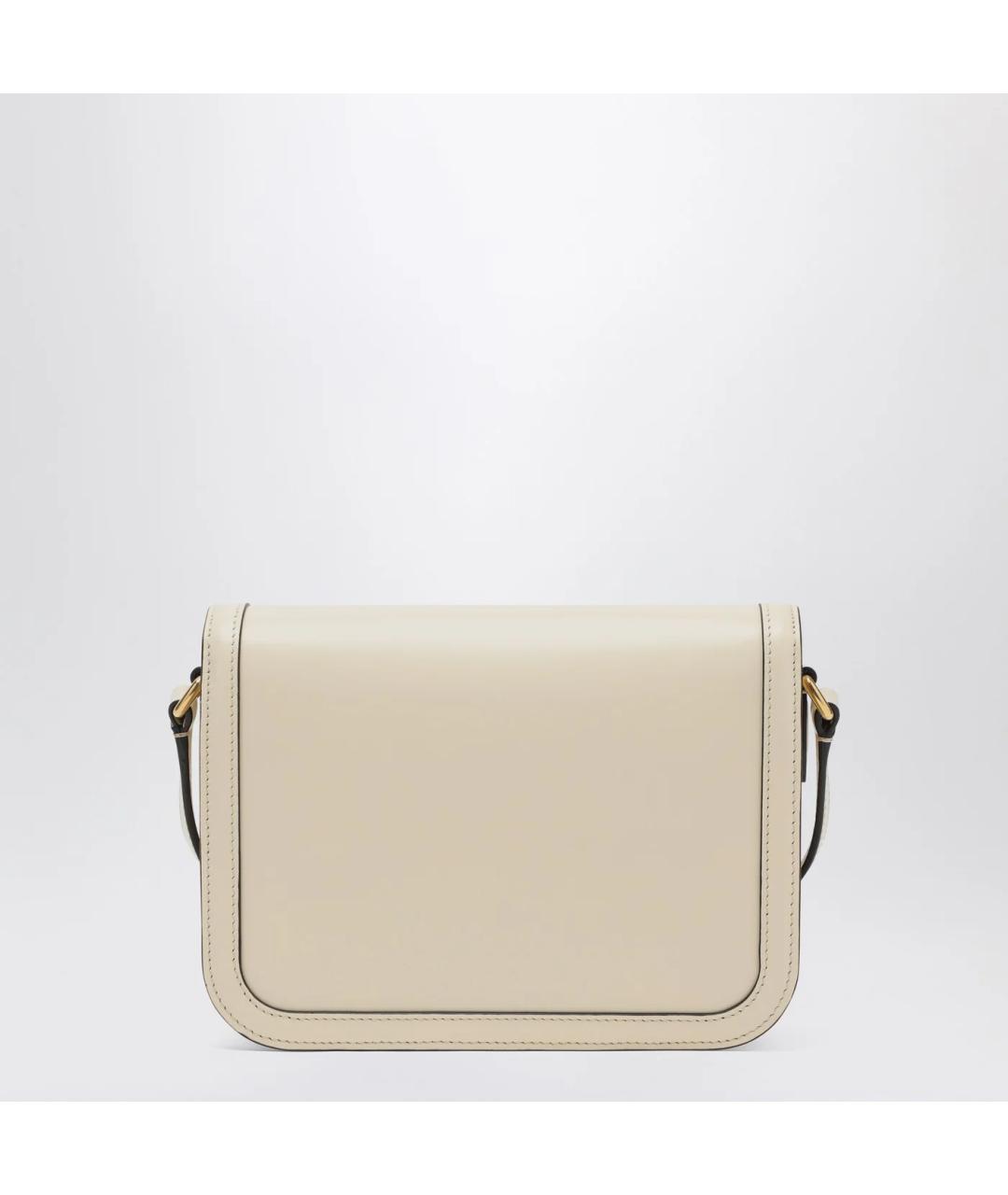 VALENTINO Белая кожаная сумка через плечо, фото 2