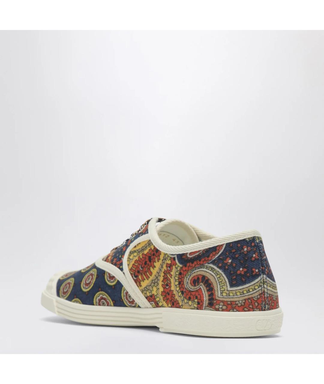 VALENTINO Мульти текстильные низкие кроссовки / кеды, фото 2