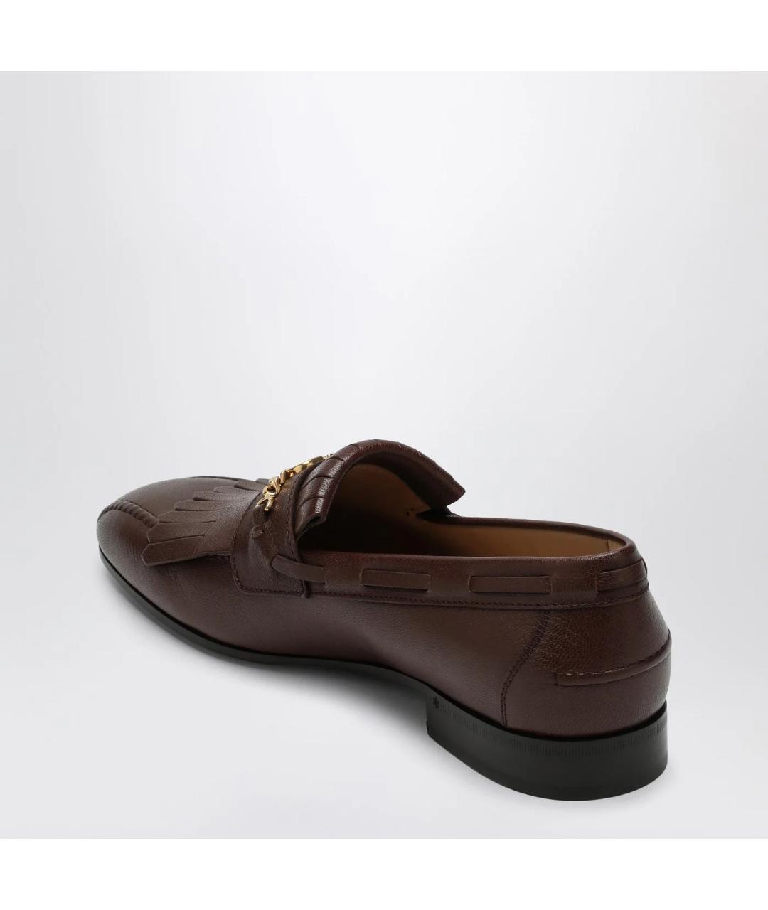 VALENTINO Коричневые кожаные лоферы, фото 2
