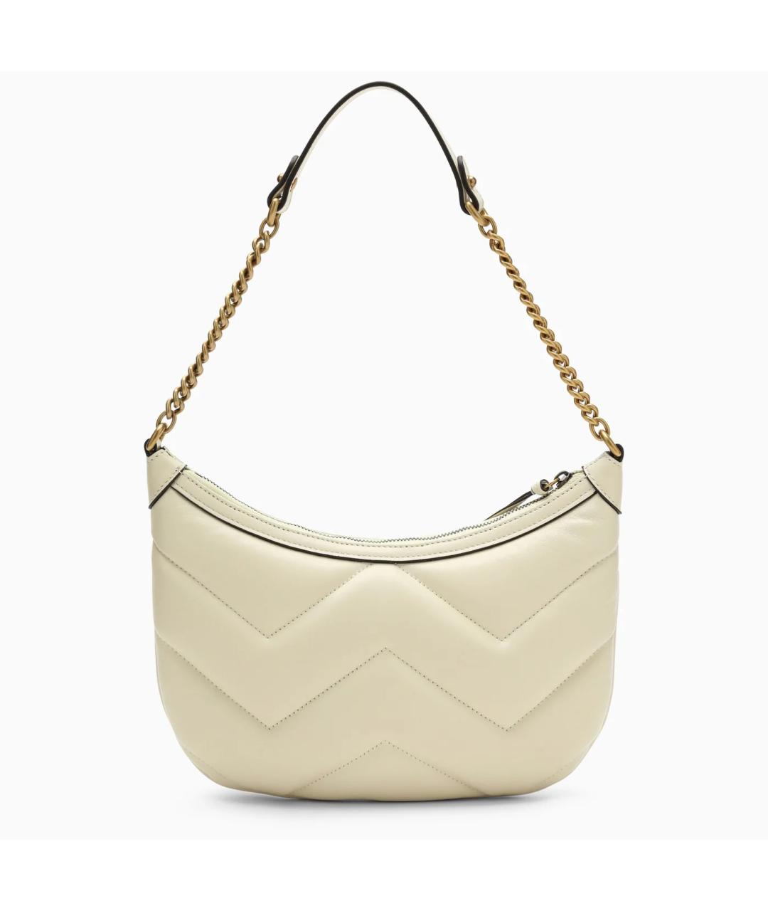 GUCCI Белая кожаная сумка через плечо, фото 2