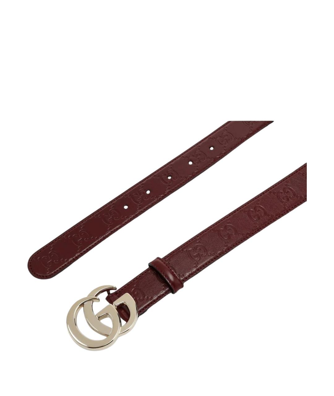 GUCCI Красный кожаный ремень, фото 2